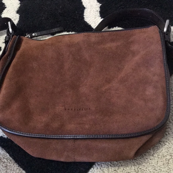 Coccinelle brown suede shoulder bag - Picture 2 of 8